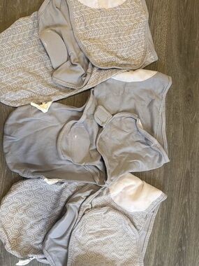 Sweet Dolphin 3pk Sleep Swaddles - Neutral Soft Cotton
